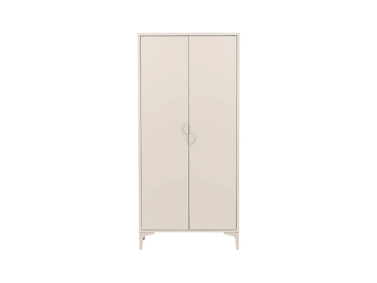 Armoire Design 2 Portes "Piring" 85cm Beige
