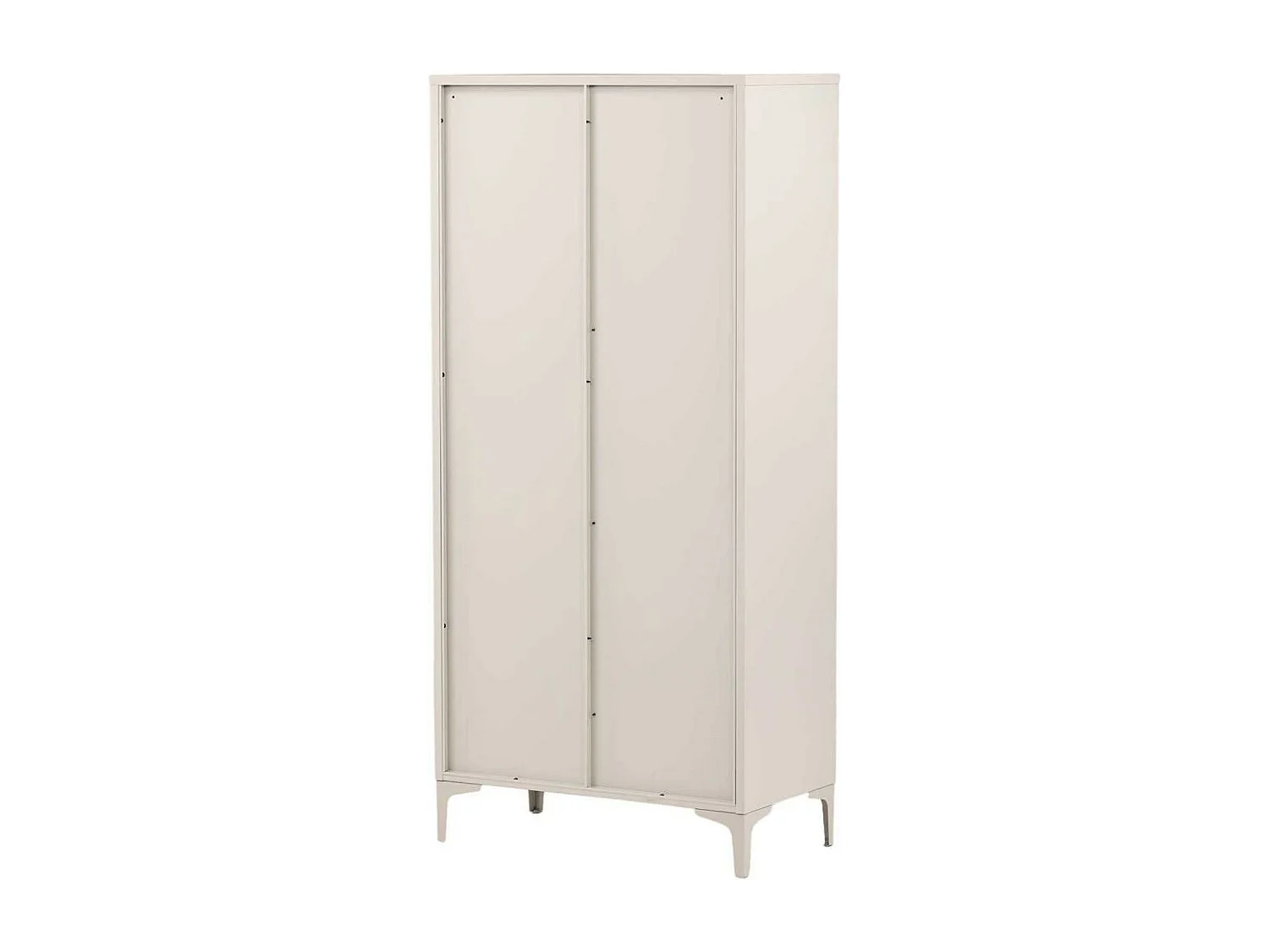 Armoire Design 2 Portes "Piring" 85cm Beige