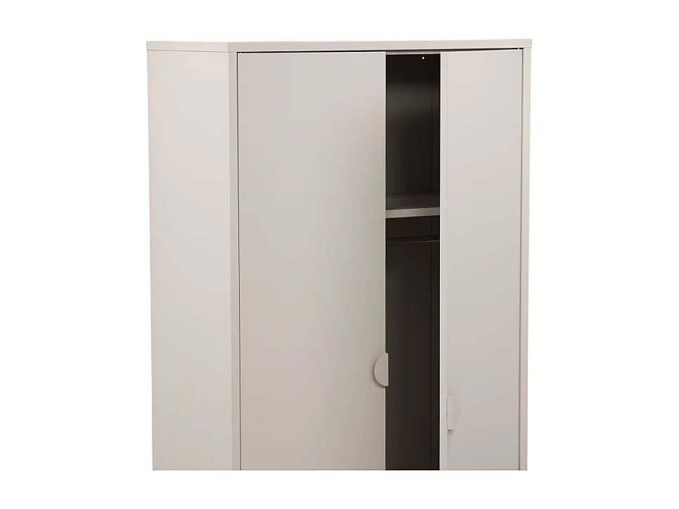 Armoire Design 2 Portes "Piring" 183cm Beige