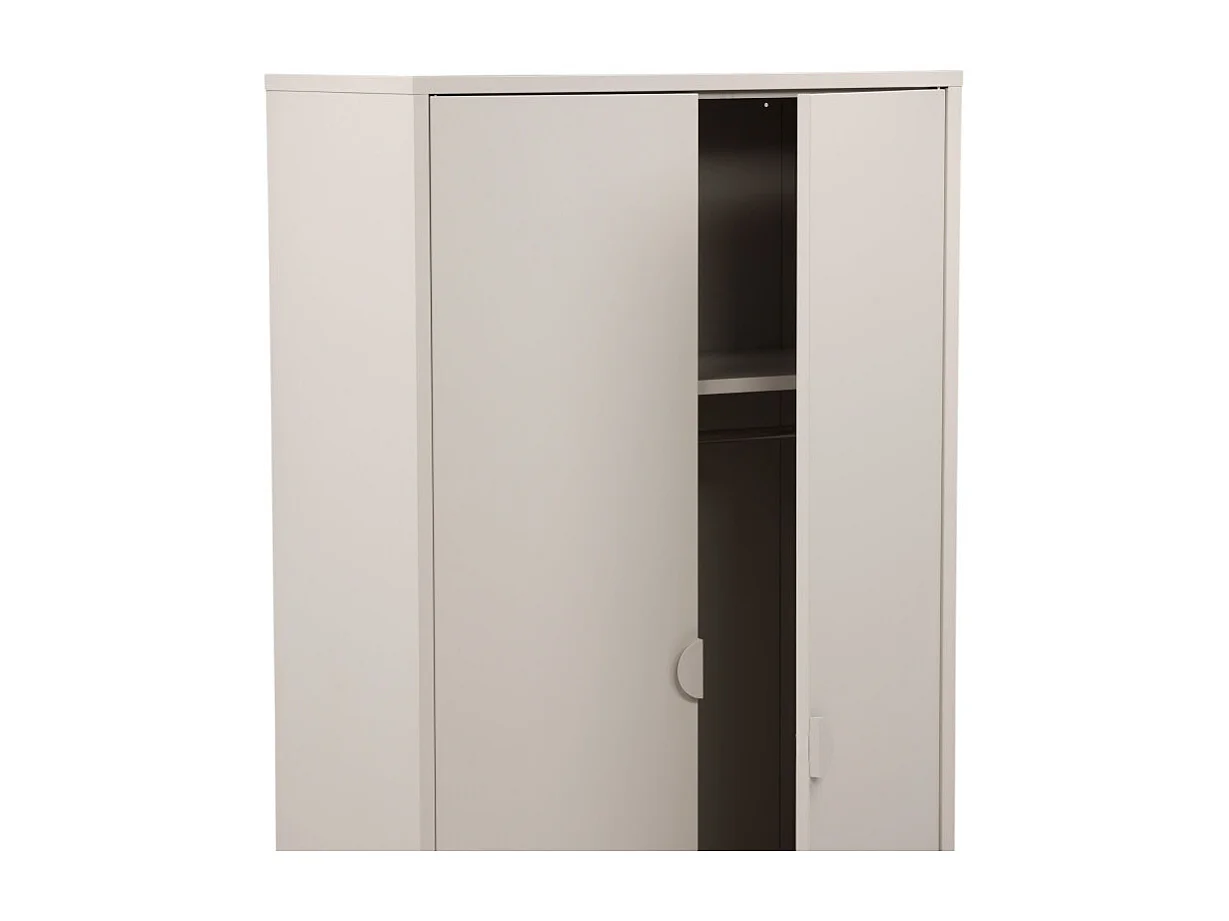 Armoire Design 2 Portes "Piring" 183cm Beige