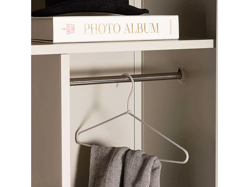 Armoire Design 2 Portes "Piring" 183cm Beige