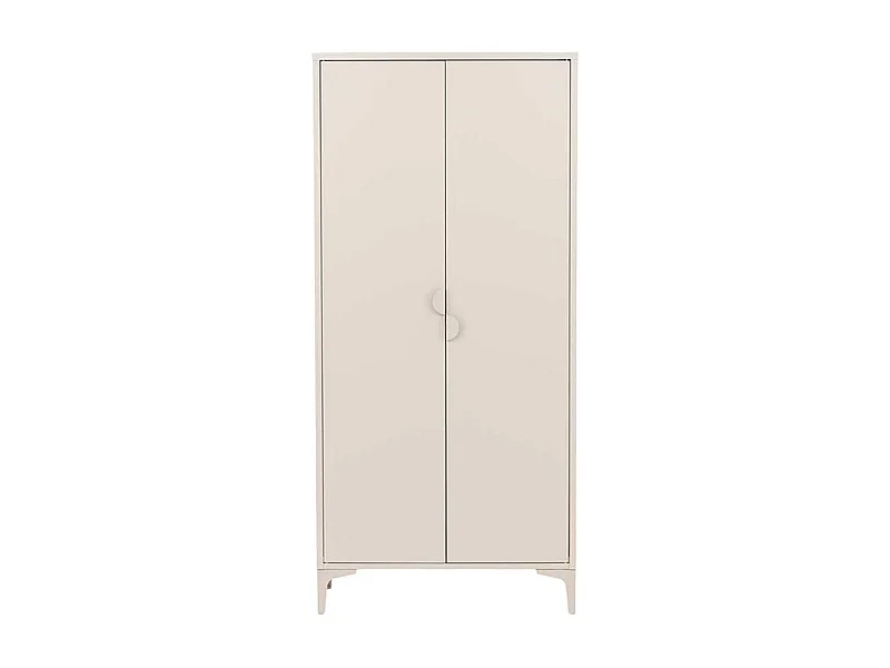 Armoire Design 2 Portes "Piring" 85cm Beige