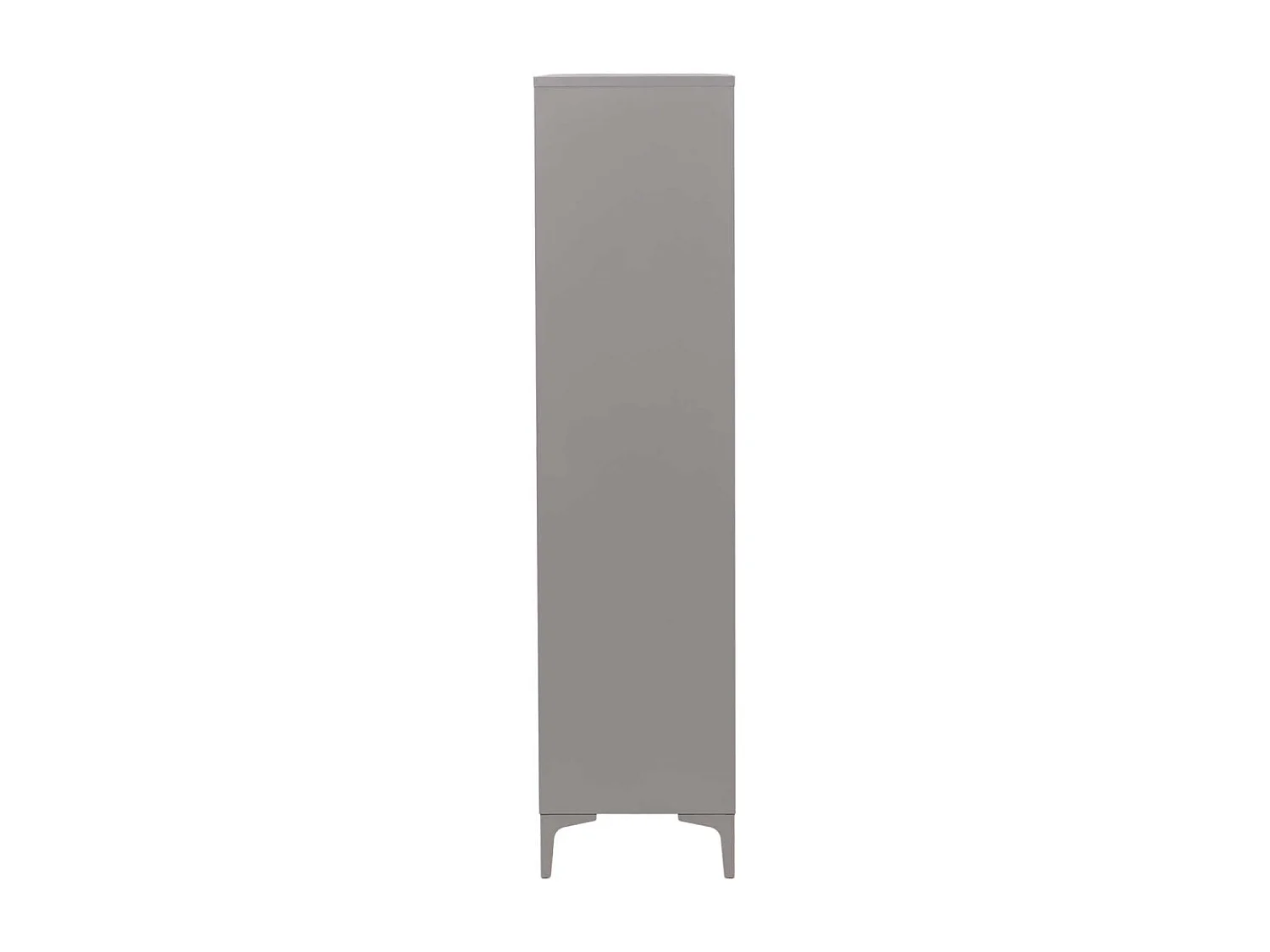 Armoire Design 2 Portes "Piring" 85cm Gris Clair