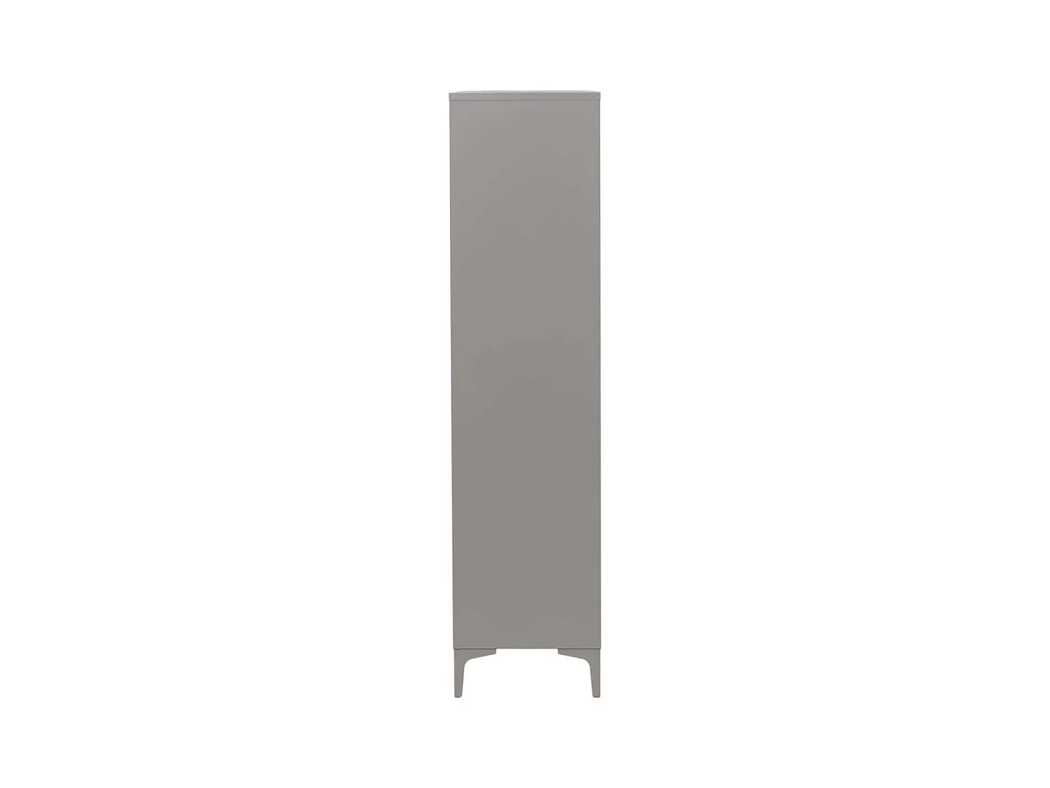 Armoire Design 2 Portes "Piring" 85cm Gris Clair