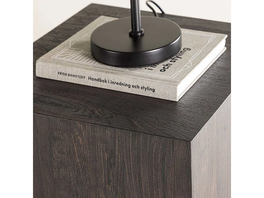 Table d'Appoint "York" 45cm Marron Foncé