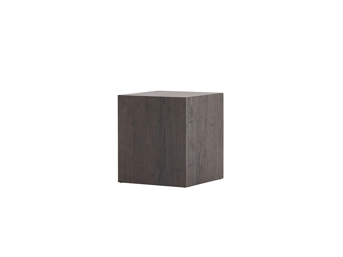 Table d'Appoint "York" 45cm Marron Foncé