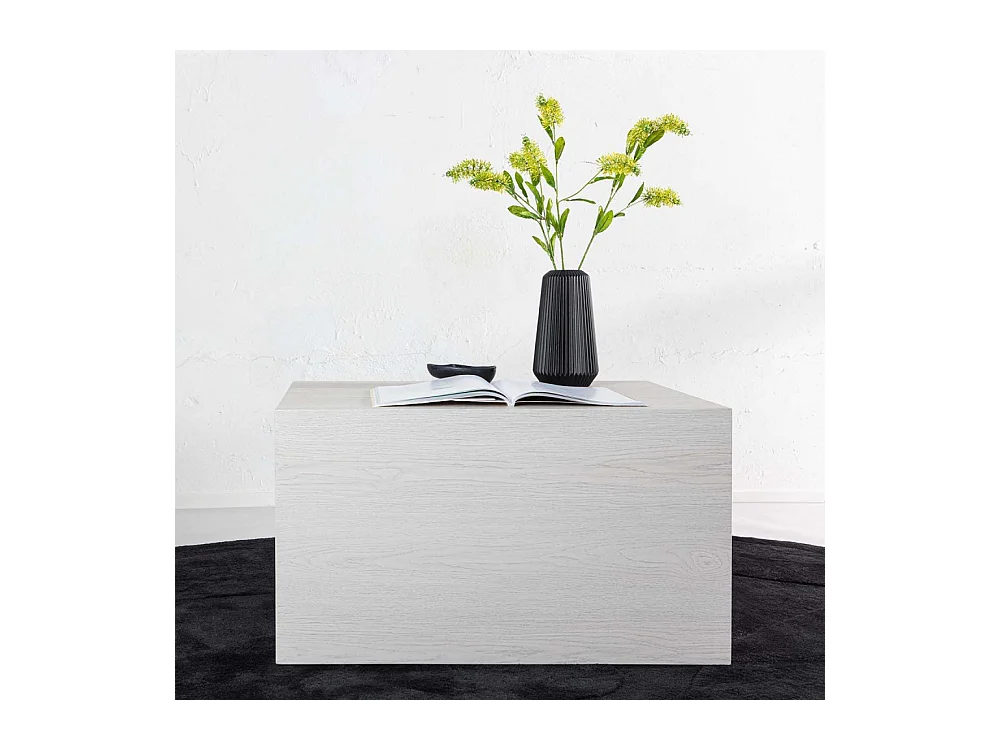 Table Basse "York" 80cm Blanc