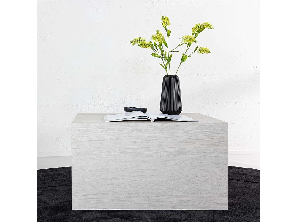 Table Basse "York" 80cm Blanc