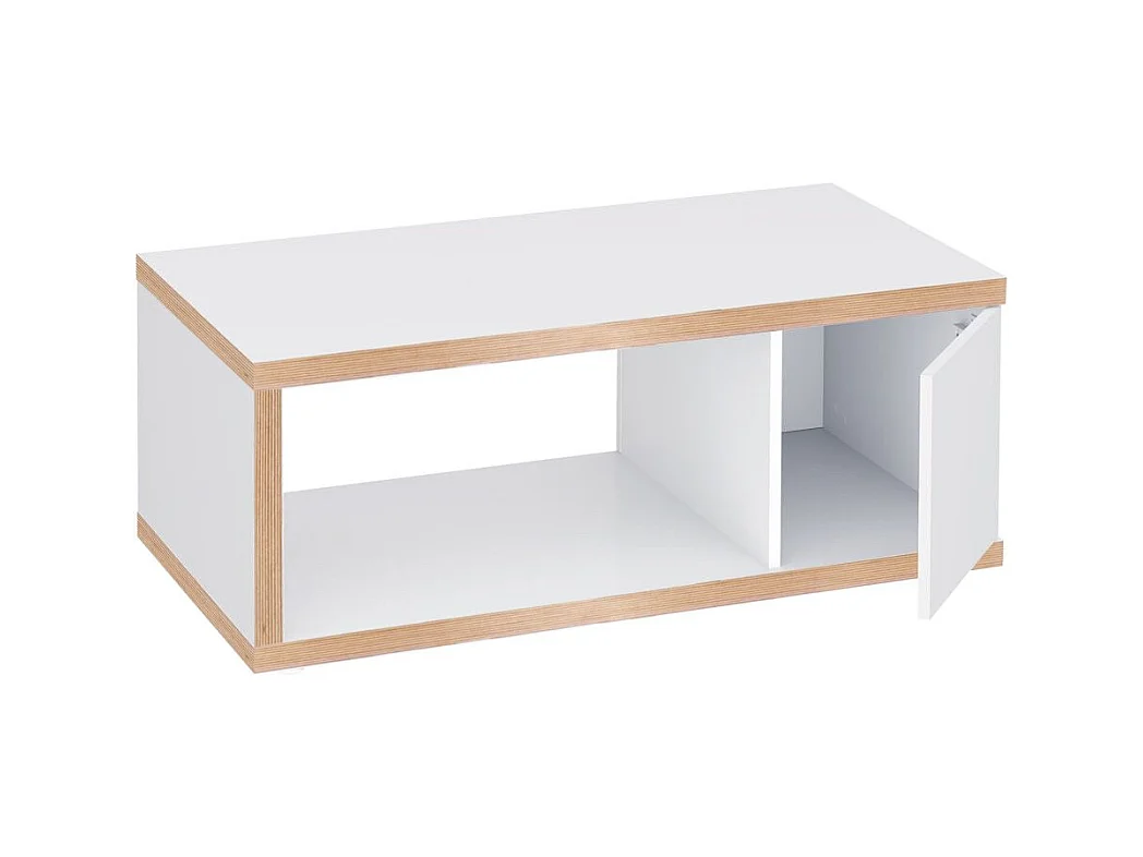 Table basse BERLIN chêne et blanc