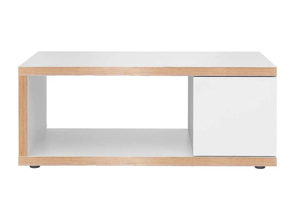 Table basse BERLIN chêne et blanc