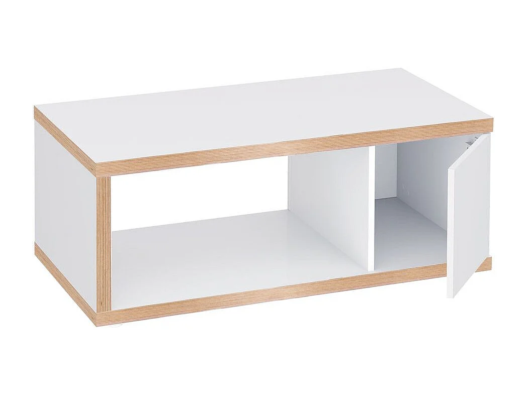 Table basse BERLIN chêne et blanc