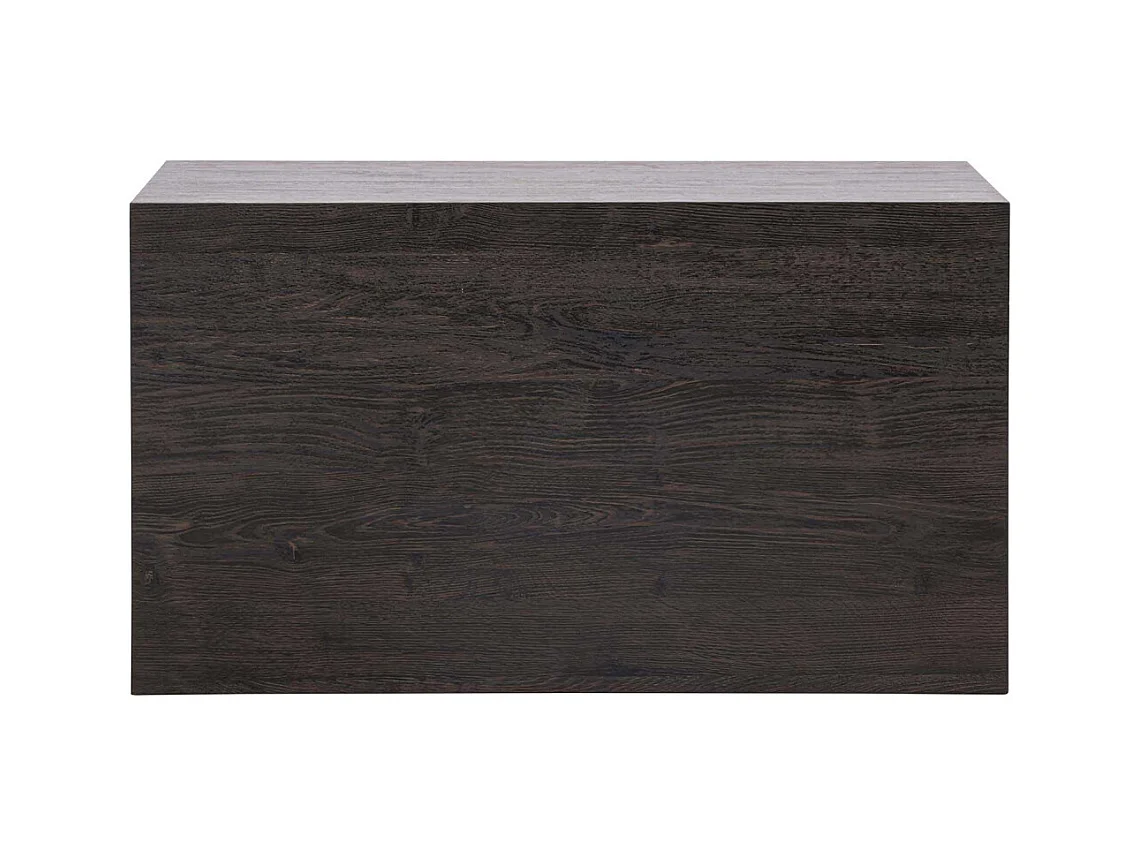 Table Basse "York" 80cm Marron Foncé