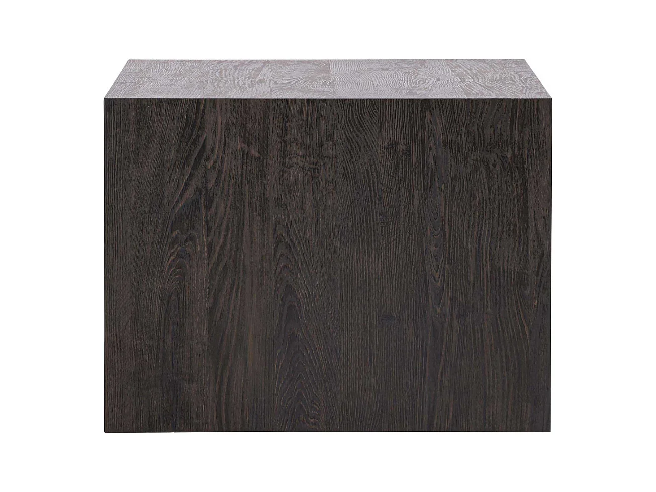 Table Basse "York" 80cm Marron Foncé