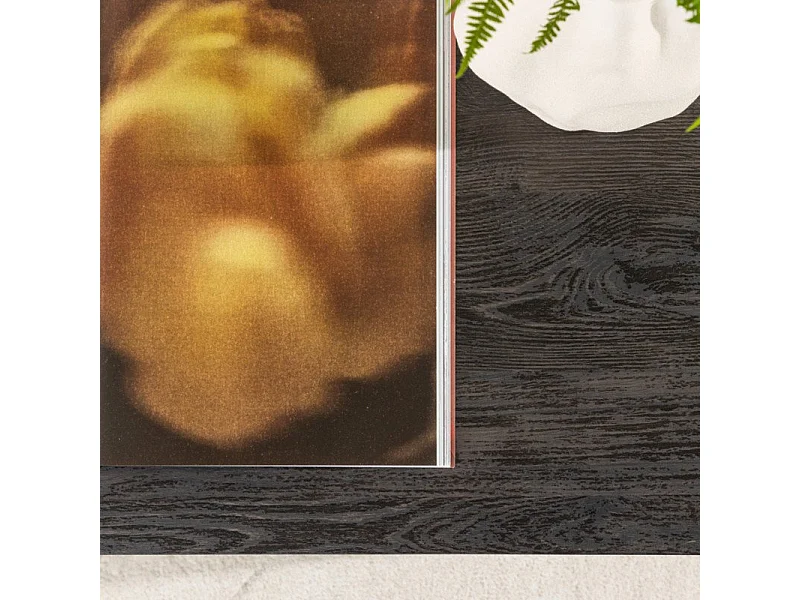 Table Basse "York" 80cm Marron Foncé