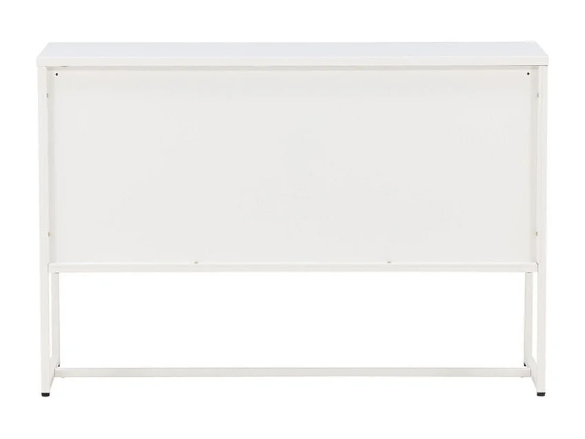 Bahut 3 Portes en Métal "Malla" 120cm Blanc