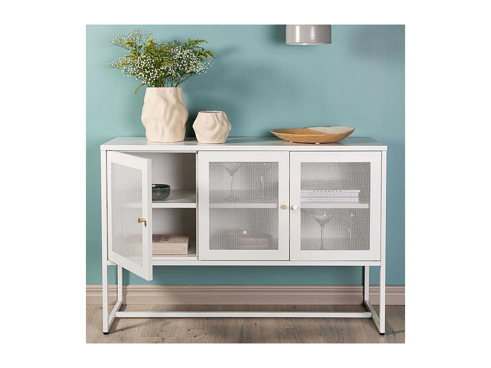 Malla Sideboard 3 Türen weiß.