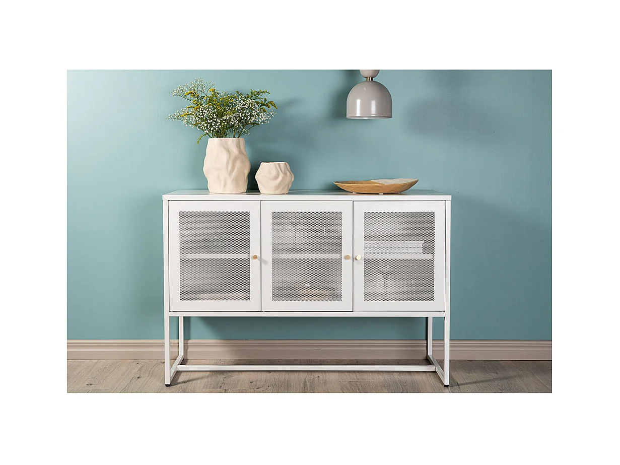 Malla Sideboard 3 Türen weiß.