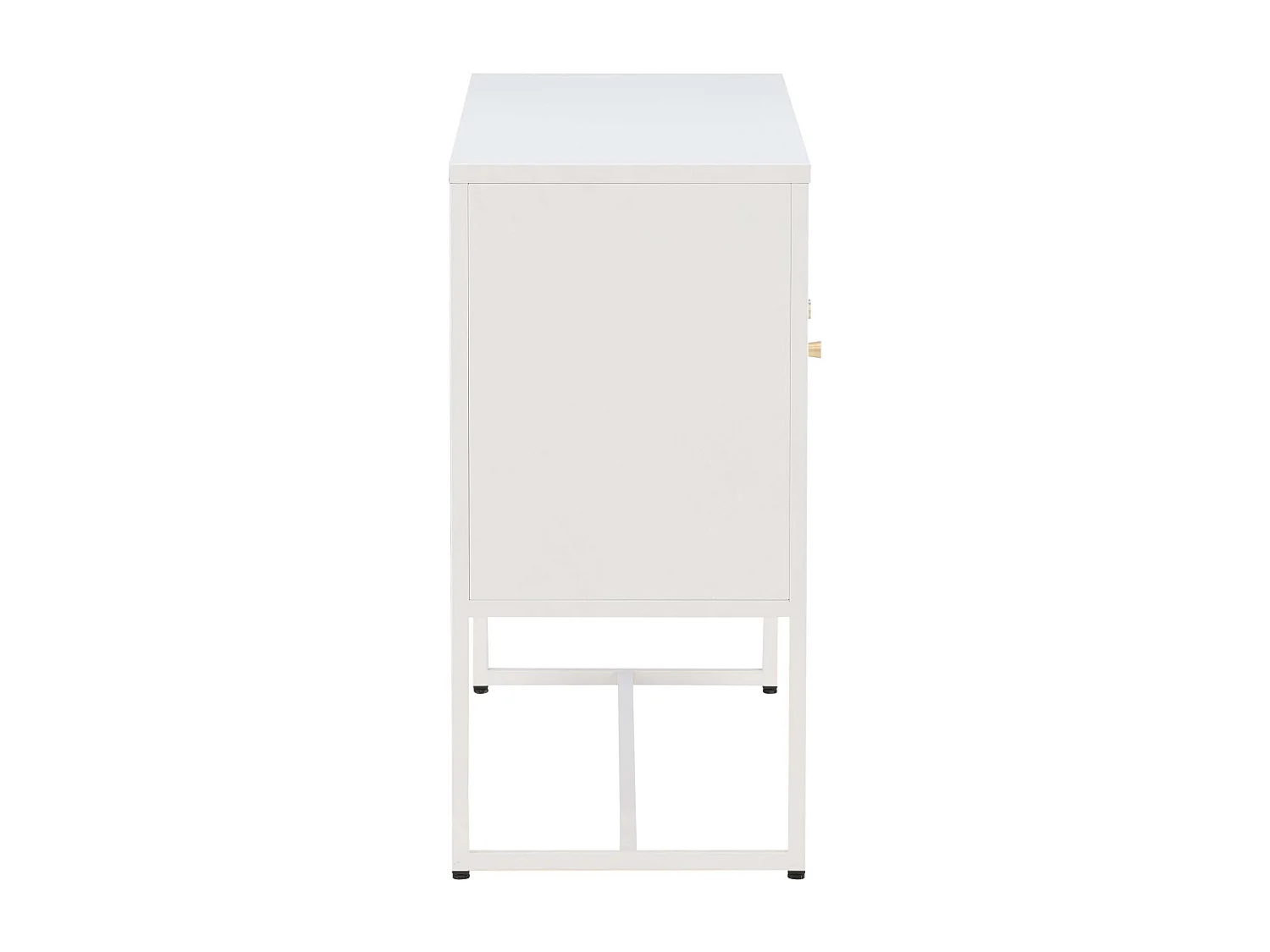 Bahut 3 Portes en Métal "Malla" 120cm Blanc