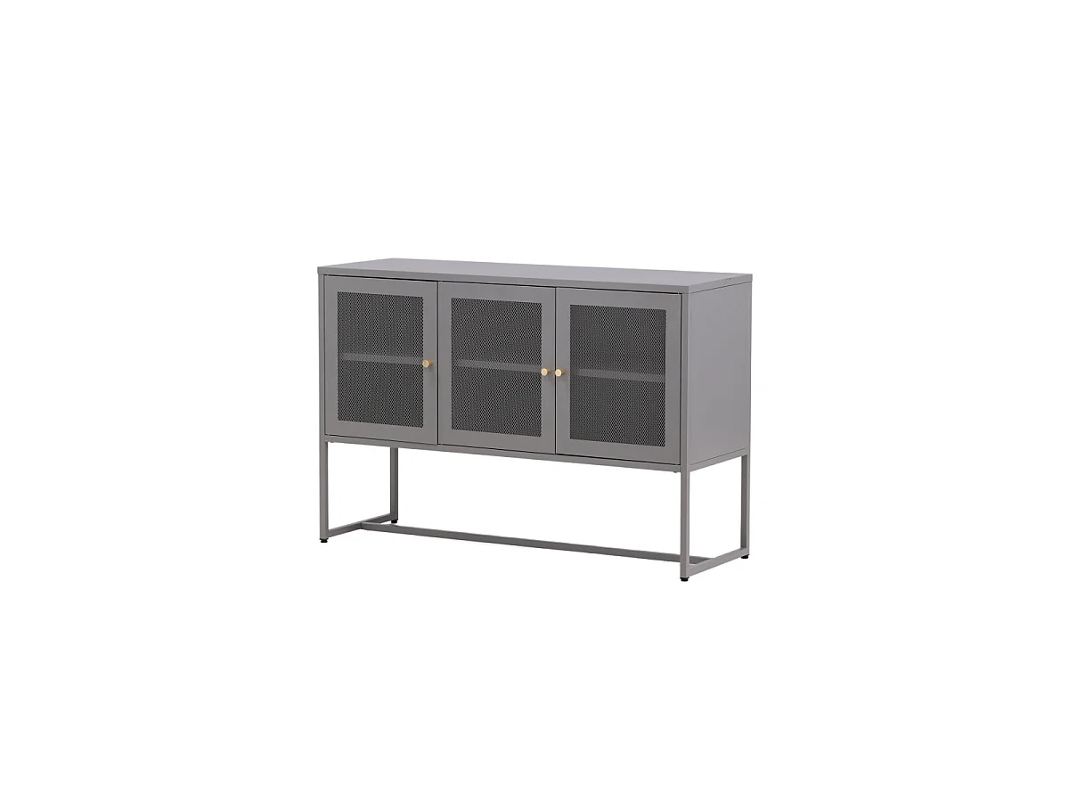 Malla dressoir 3 deuren lichtgrijs.