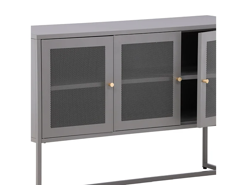 Malla dressoir 3 deuren lichtgrijs.