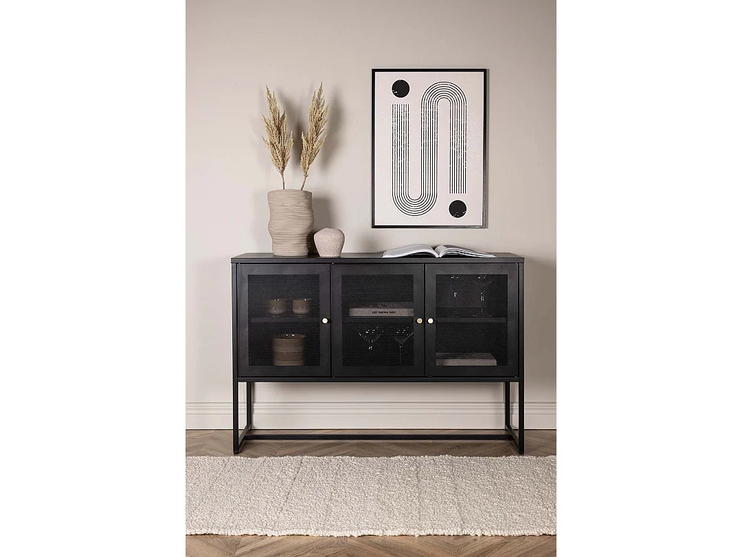 Credenza Malla 3 ante nera.
