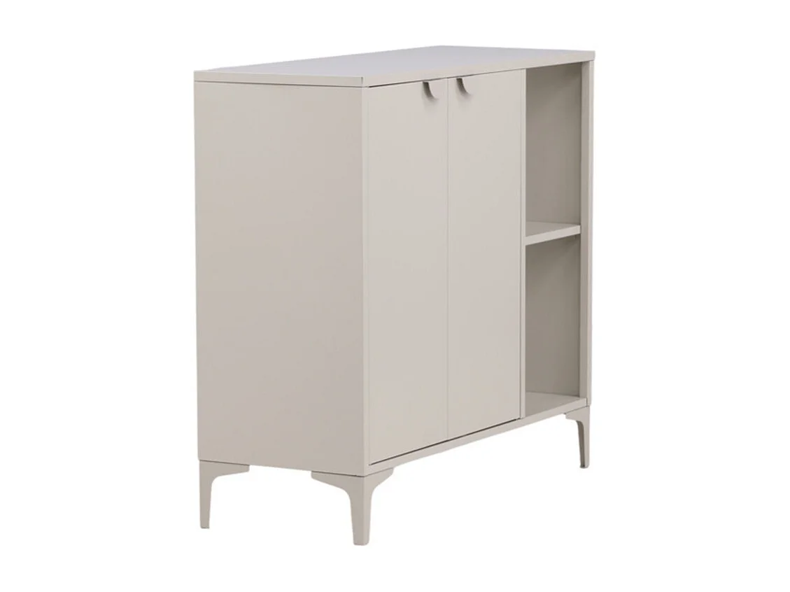 Piring dressoir 2 deuren 1 plank beige.