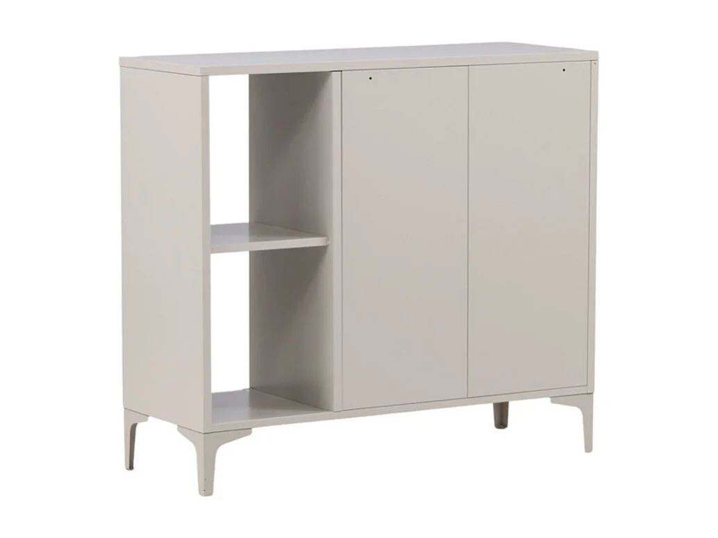 Piring dressoir 2 deuren 1 plank beige.