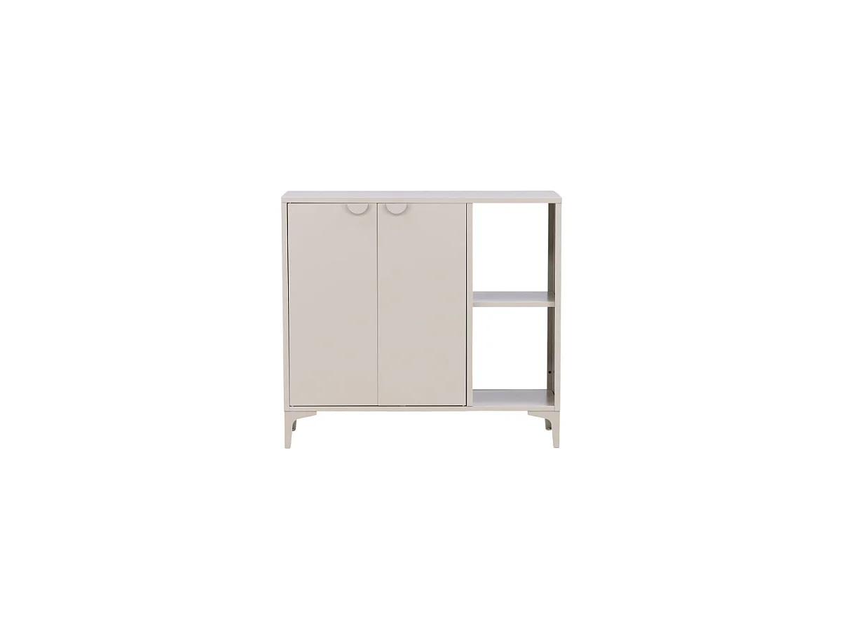 Piring dressoir 2 deuren 1 plank beige.
