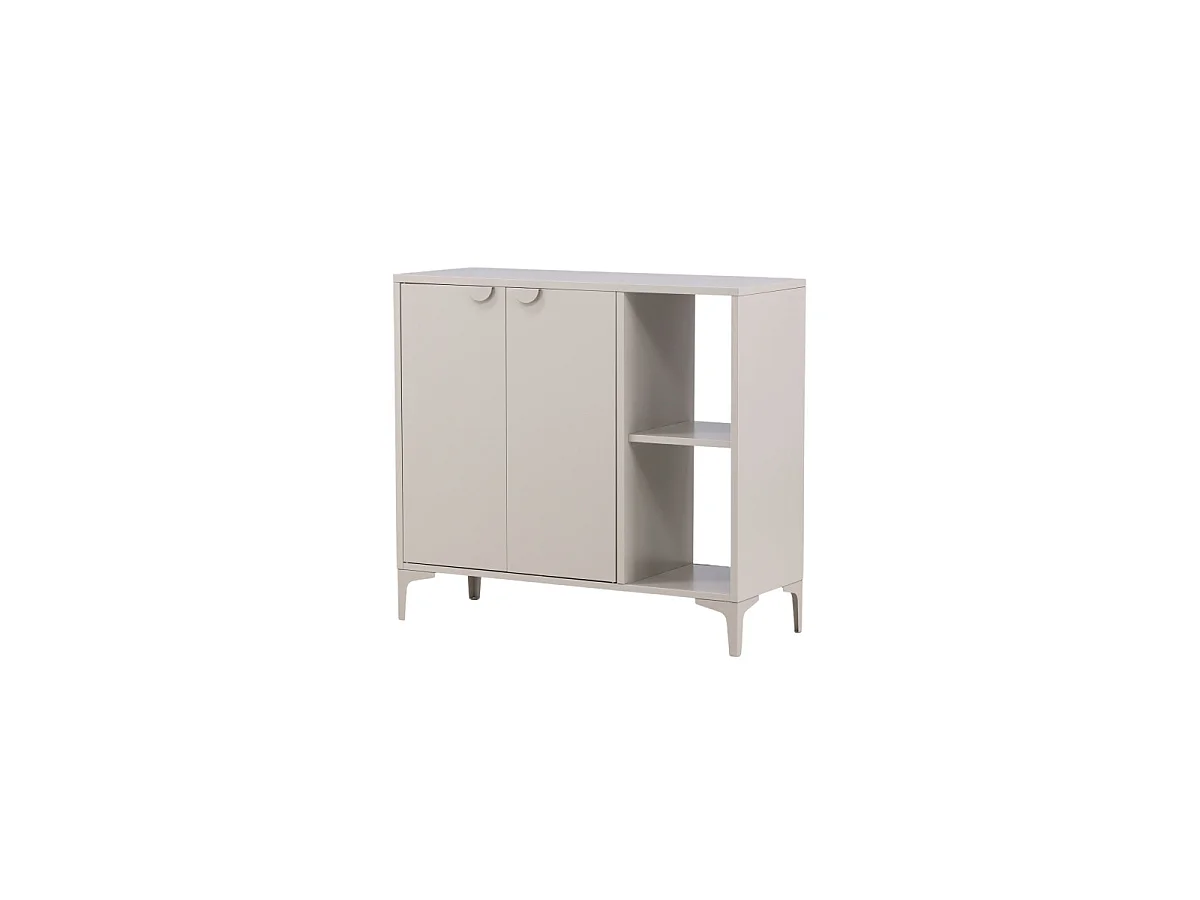 Piring dressoir 2 deuren 1 plank beige.