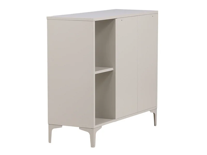 Piring dressoir 2 deuren 1 plank beige.