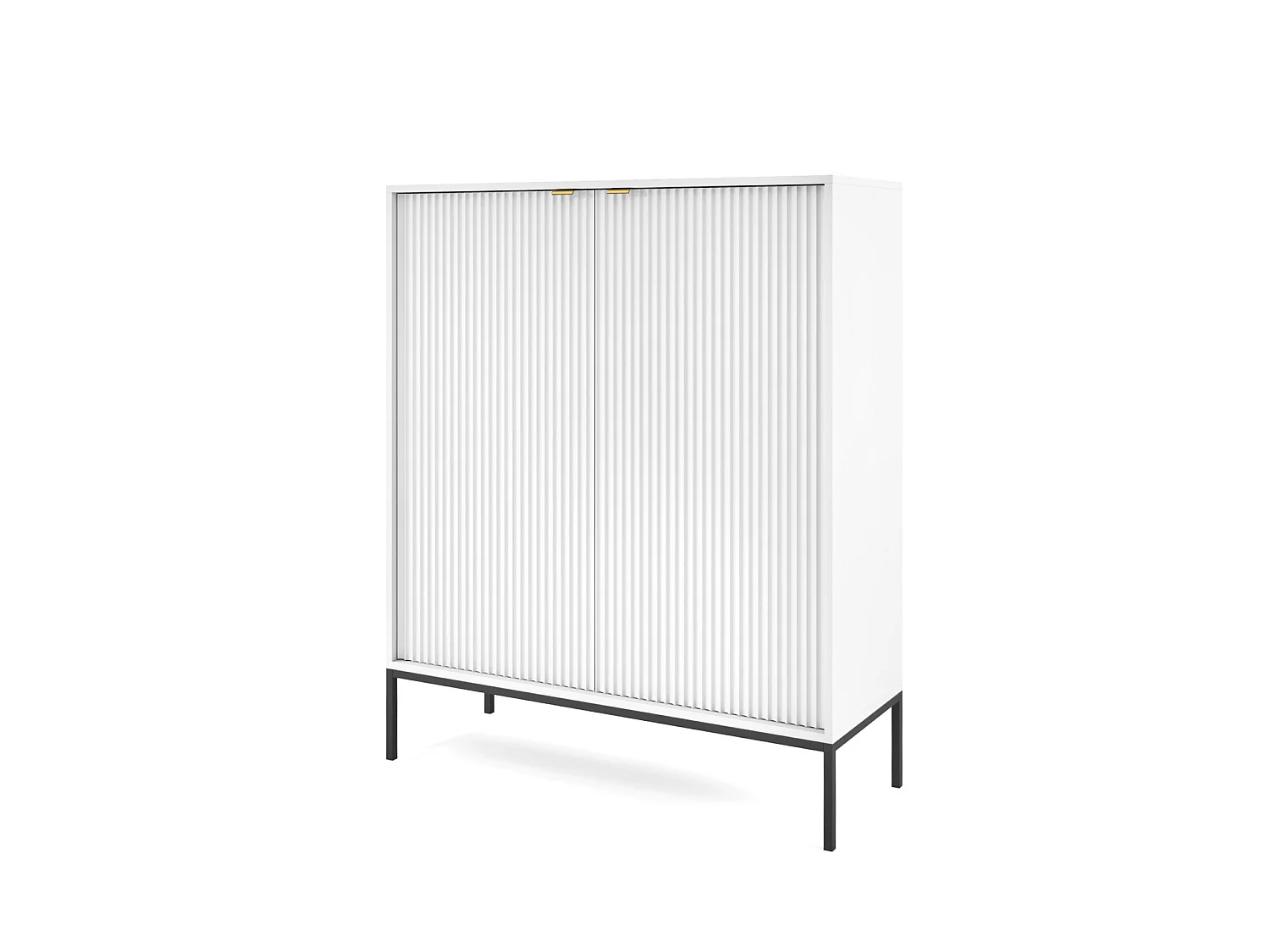 Kommode NOVA SANDS K104 mit 2 Türen Weiß Matt