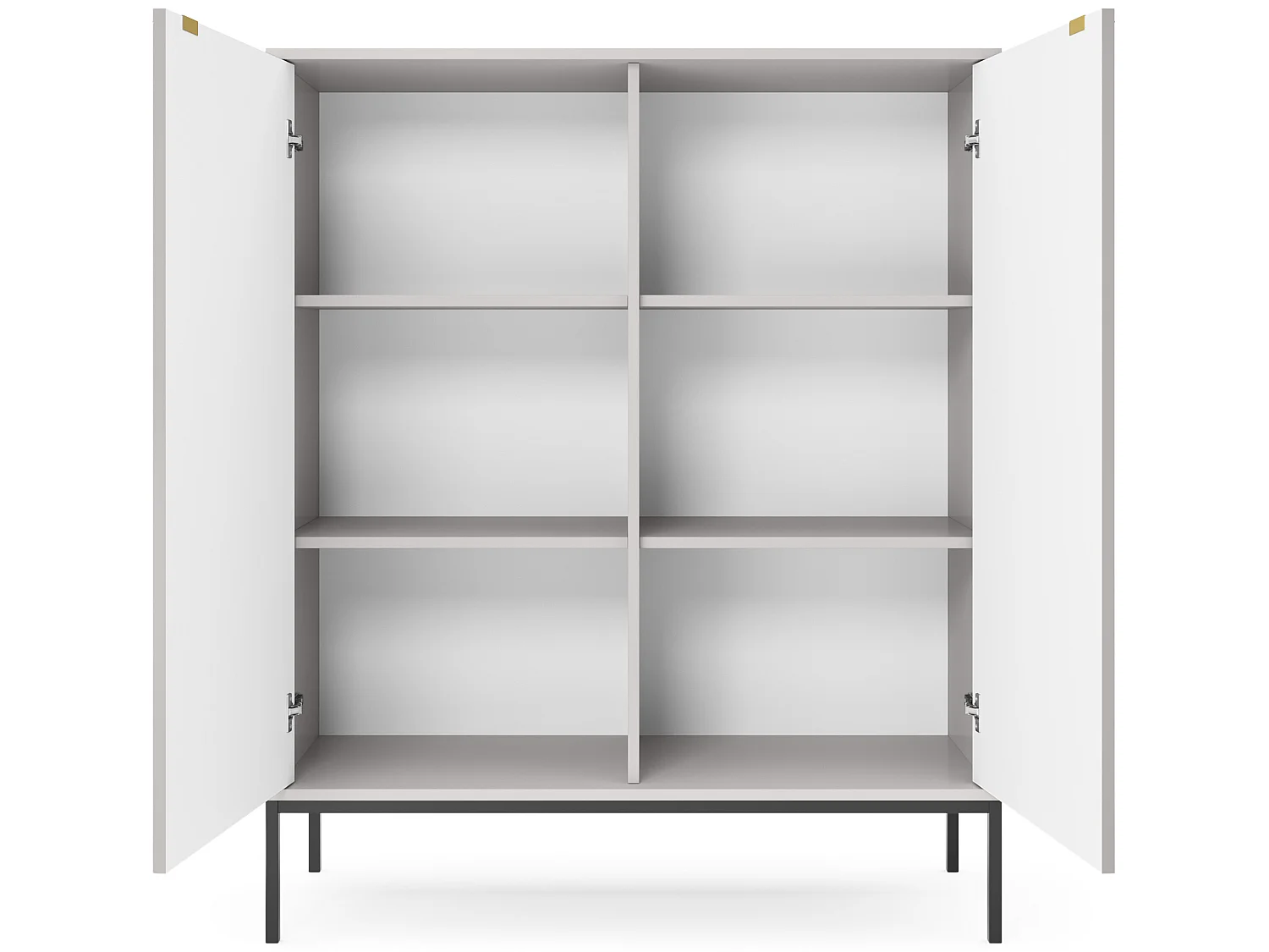 Comò NOVA SANDS K104 con 2 ante grigio opaco