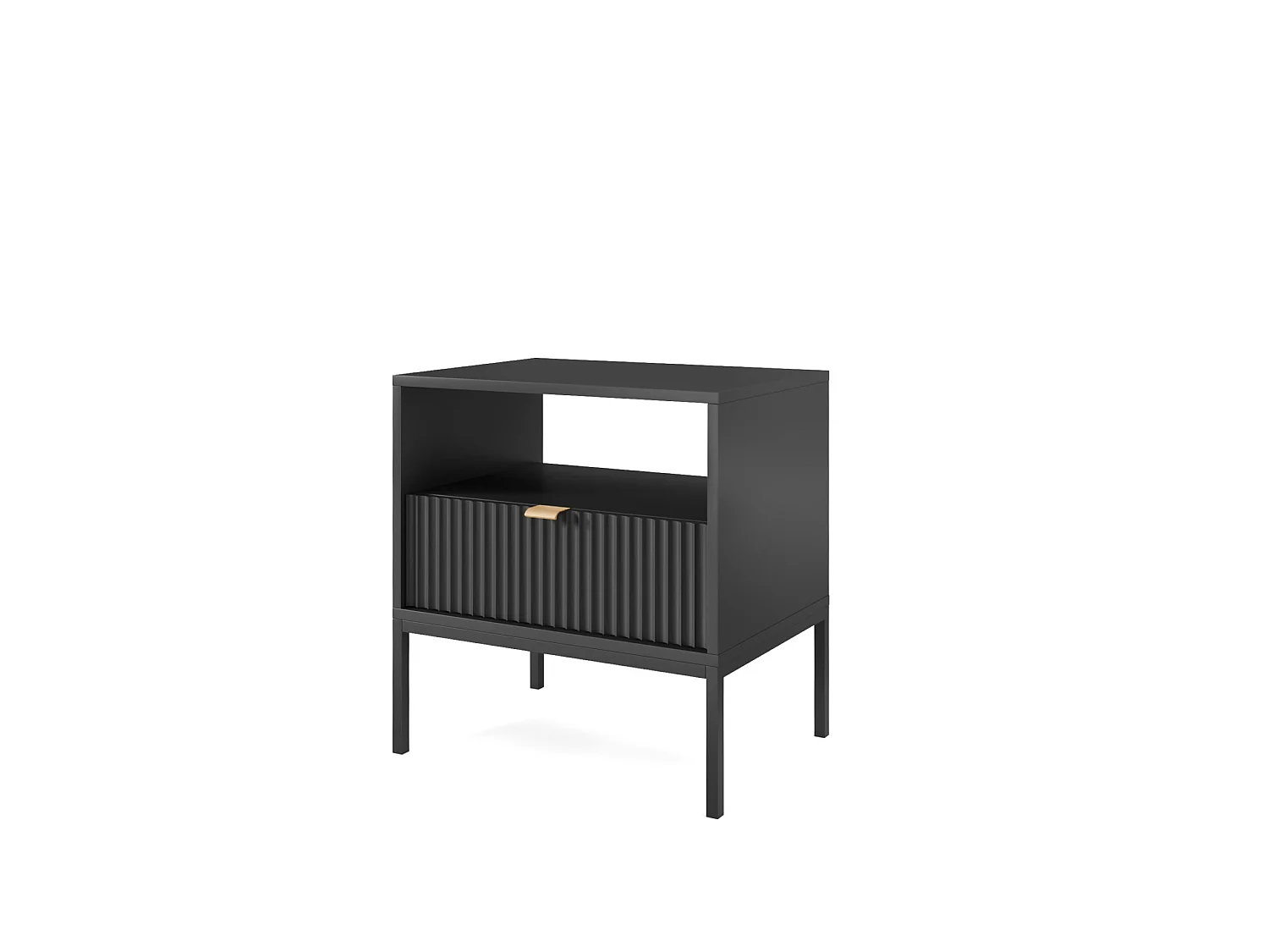 Nachtkastje NOVA SANDS S54 mat zwart