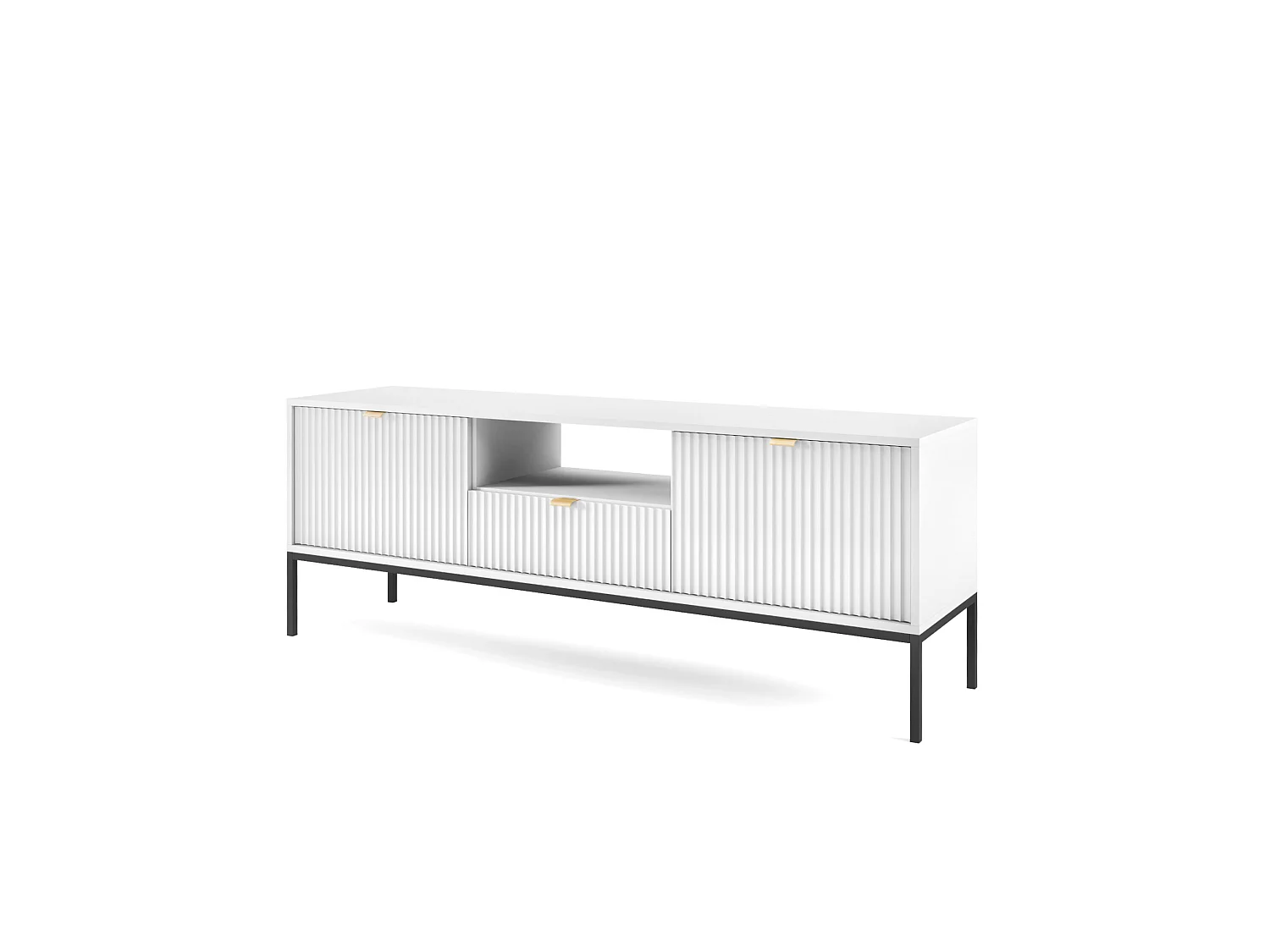 Meuble TV NOVA SANDS RTV154 commode 154 cm blanc mat