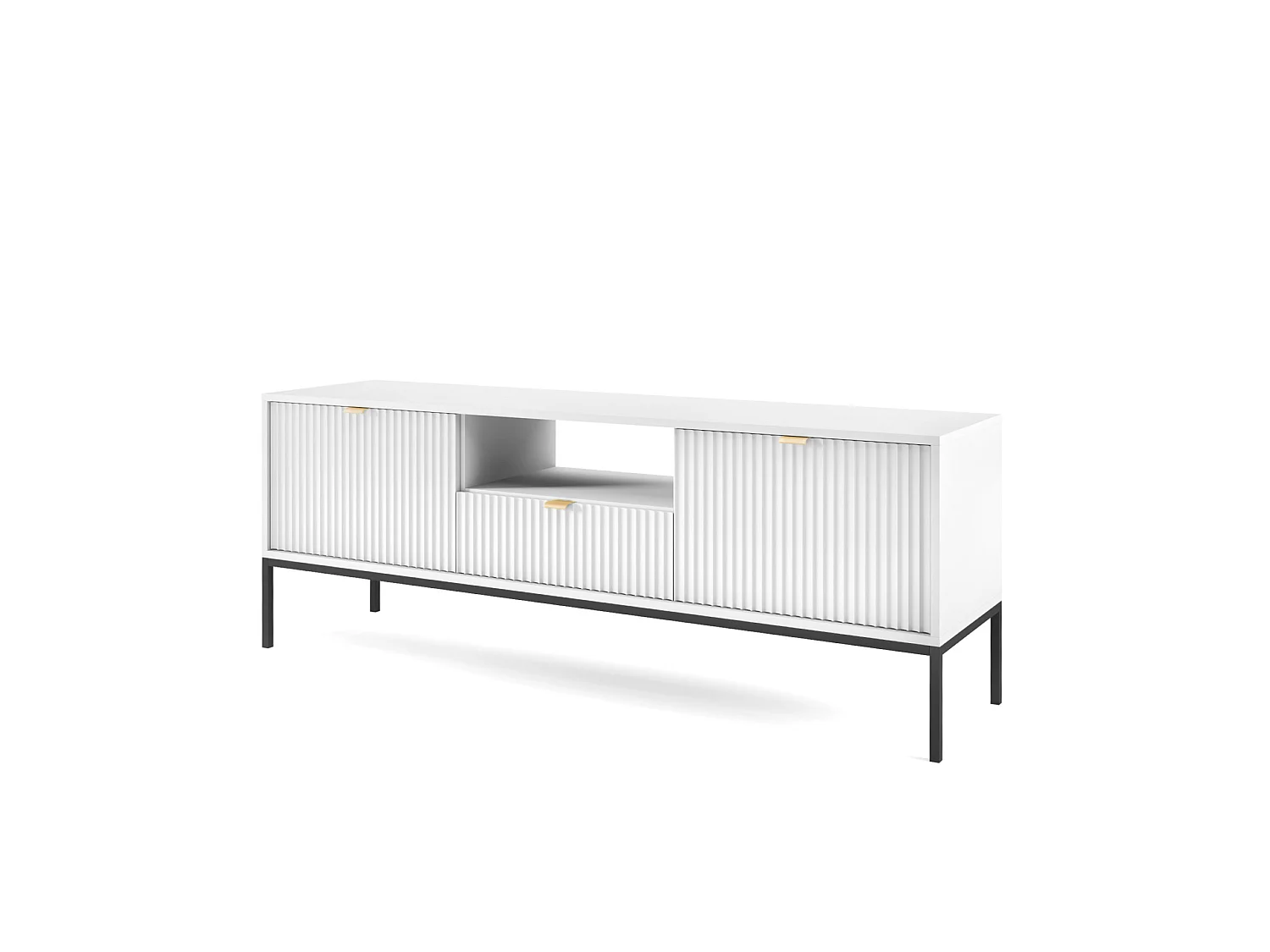 Meuble TV NOVA SANDS RTV154 commode 154 cm blanc mat