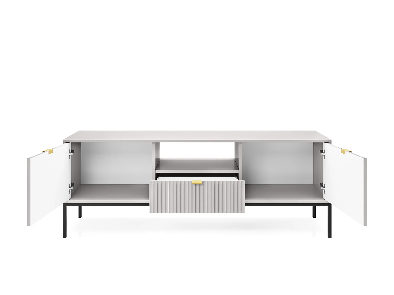Mueble de TV NOVA SANDS RTV154 cómoda 154 cm gris mate