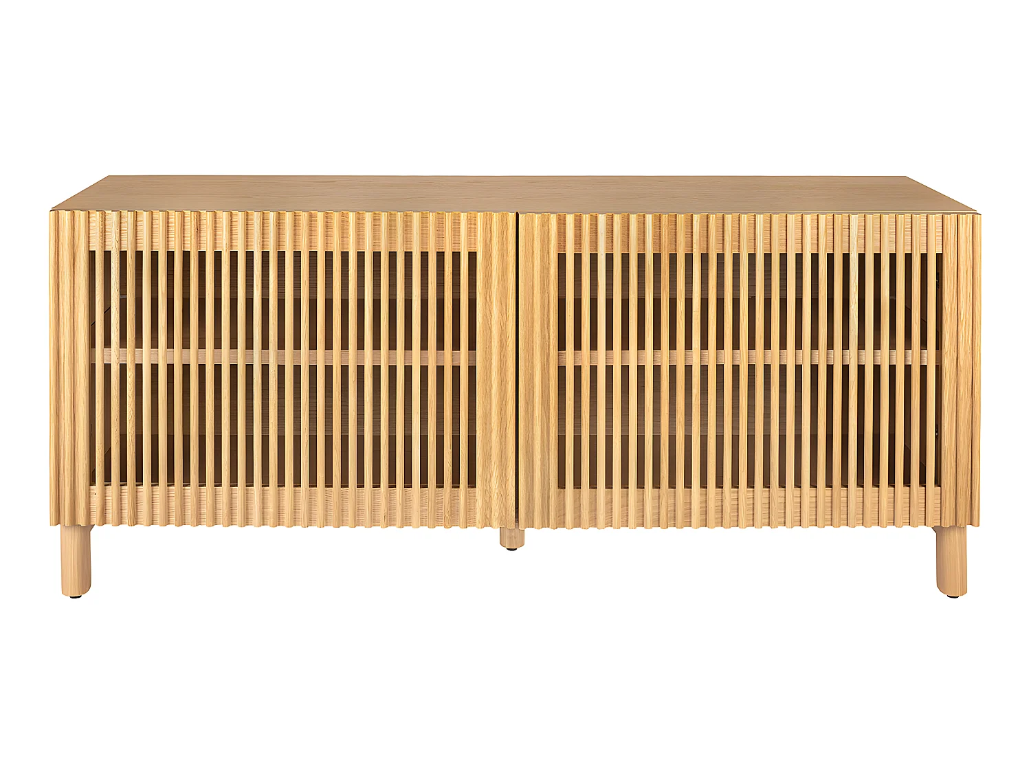 Buffet 2 portes bois/frêne 120 cm - Umea