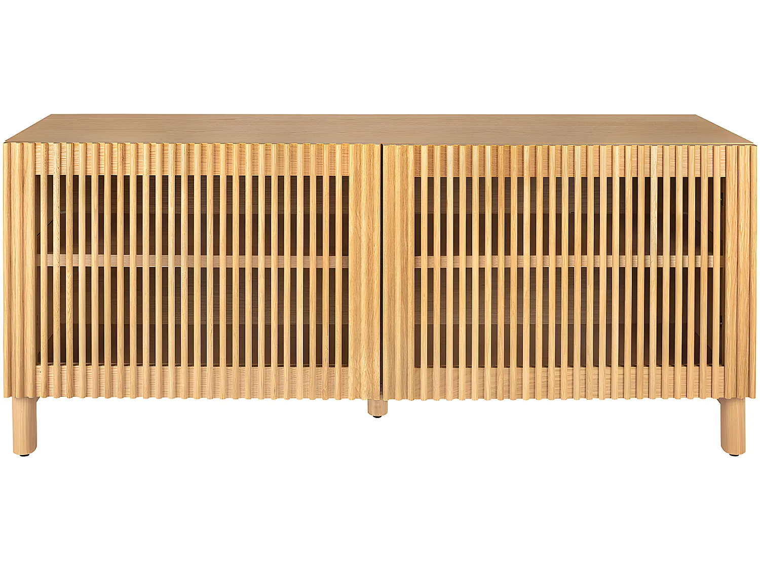 Buffet 2 portes bois/frêne 120 cm - Umea