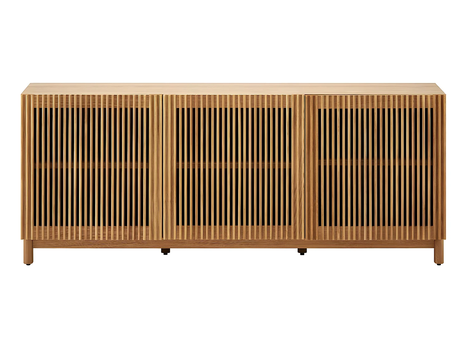 Buffet 3 portes bois/frêne 160 cm - Umea