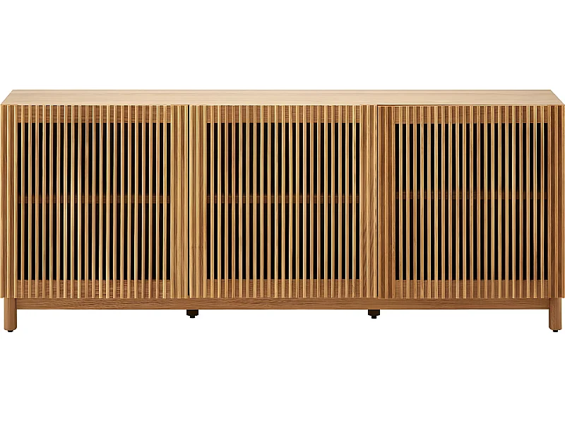 Buffet 3 portes bois/frêne 160 cm - Umea