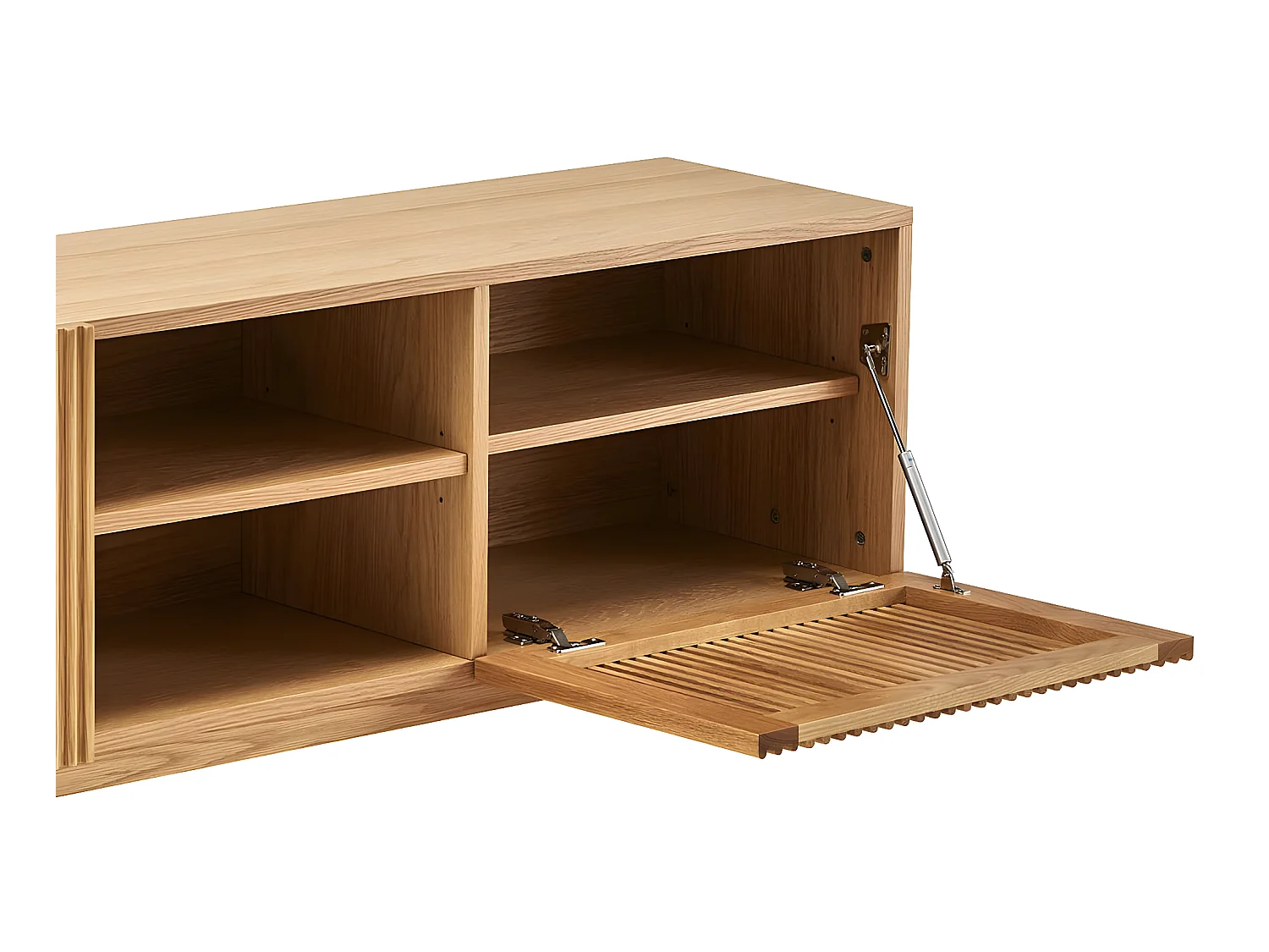 Meuble TV 2 portes en bois 160 cm - Umea