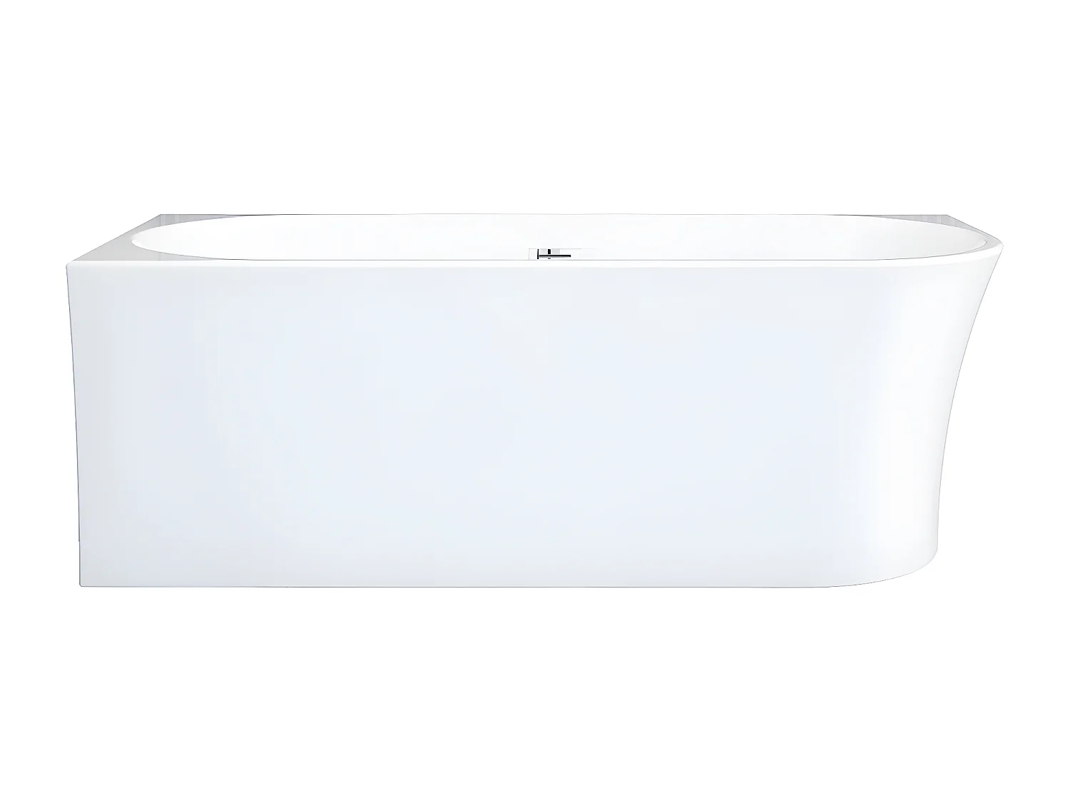 Hjørnebadekar - 228 L - 170 x 75 x 59 cm - Hvidt - Akryl - Venstre hjørne - PONTICOLA