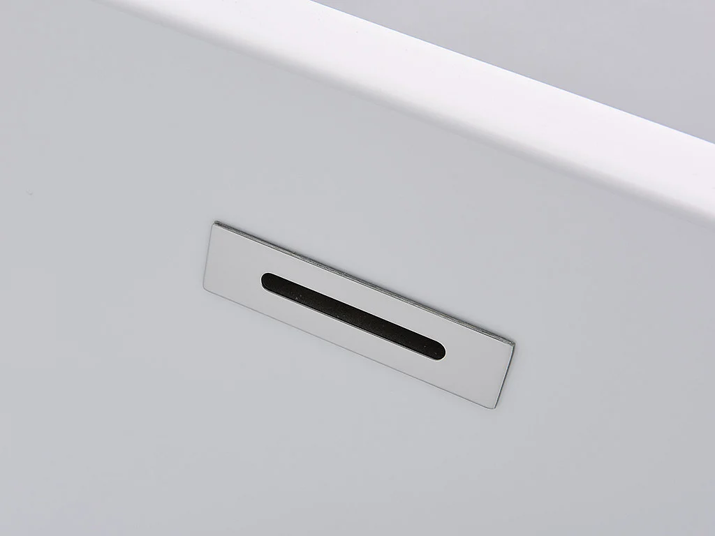 Freistehende Badewanne - 238 L - 170 x 80 x 58 cm - Schwarz - Acryl - NICA