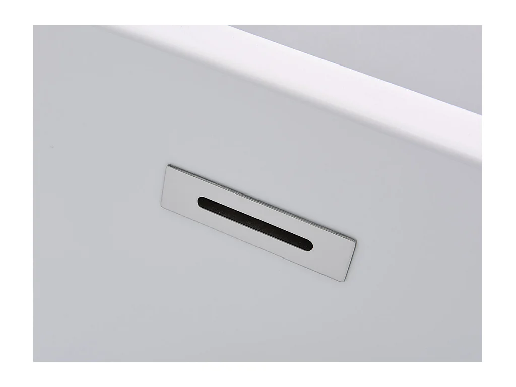 Baignoire îlot - 238L - 170 x 80 x 58 cm - Noire - Acrylique - NICA