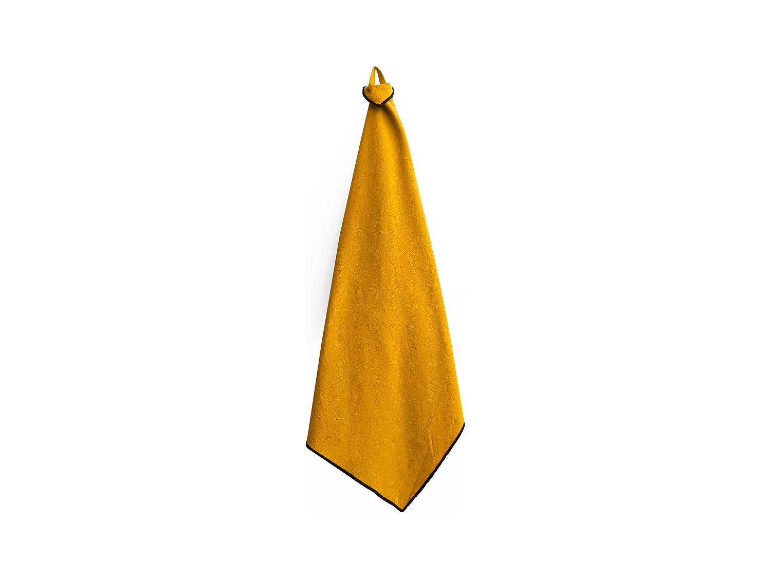 Lot de 3 torchons de cuisine 50x70 cm HONO jaune Curry coton