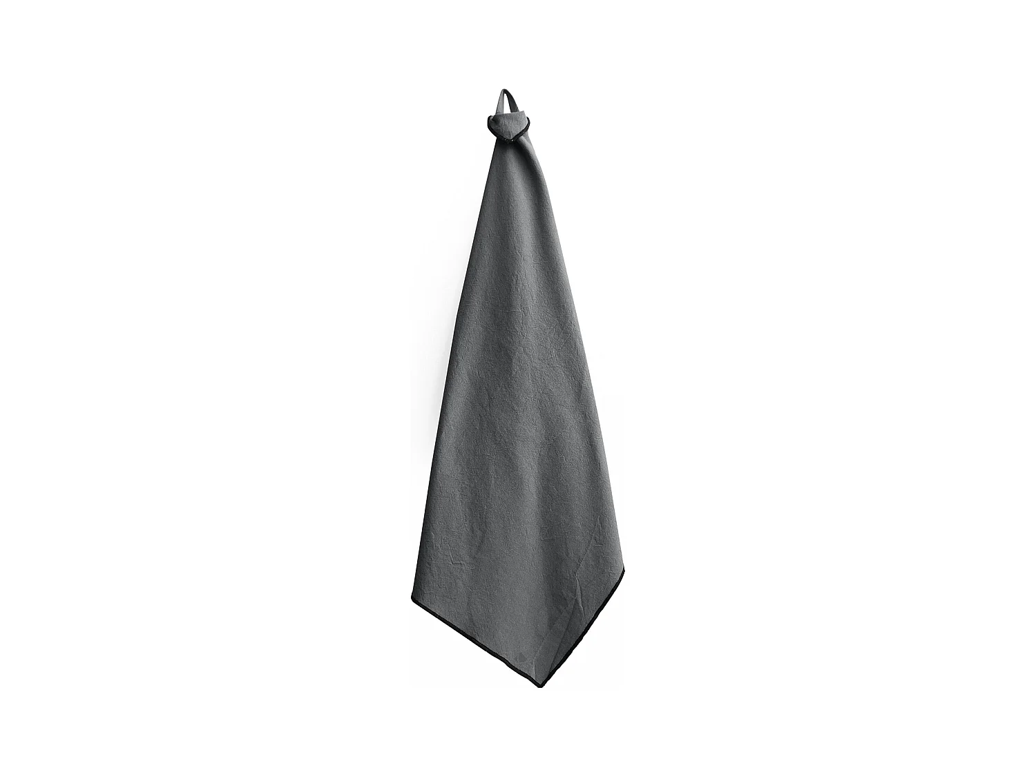 Lot de 3 torchons de cuisine 50x70 cm HONO gris Anthracite coton