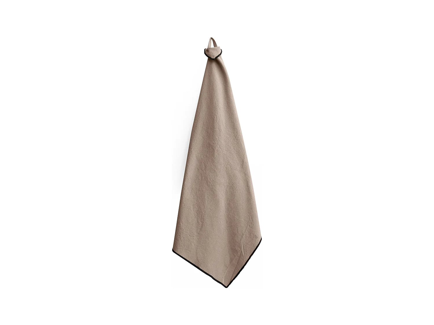 Lot de 3 torchons de cuisine 50x70 cm HONO beige Chanvre coton