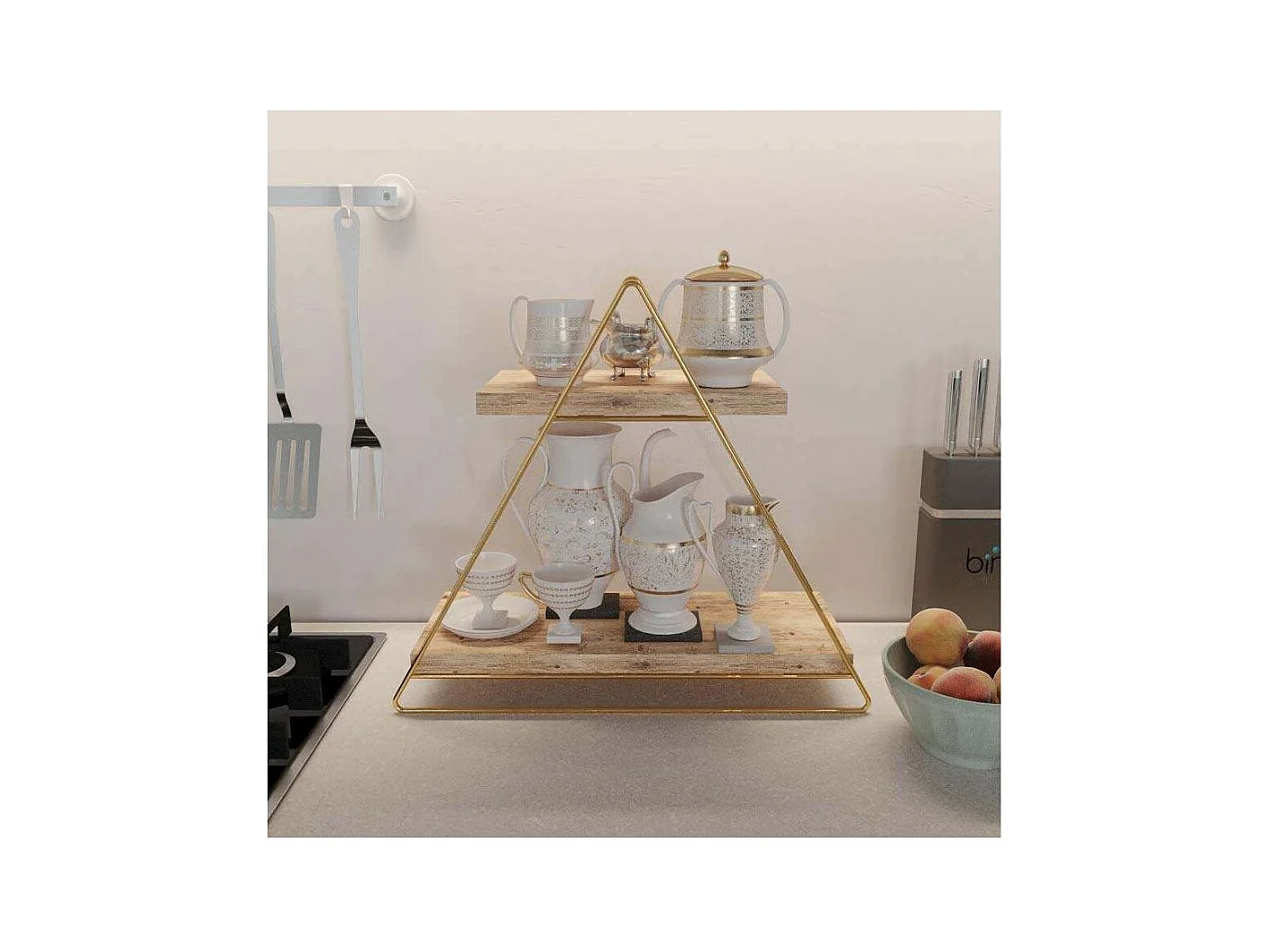 Etagère en bois et métal Masa