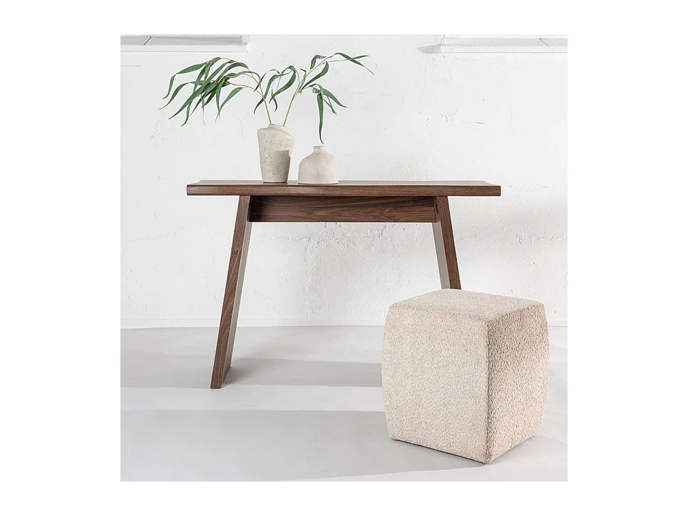 Console Design Courbé "Kirkenes" 120cm Noyer