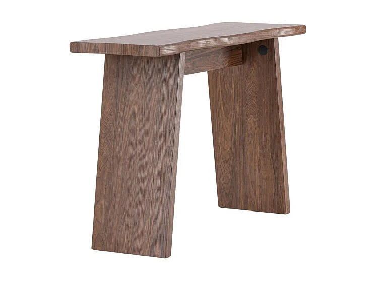 Console Design Courbé "Kirkenes" 120cm Noyer